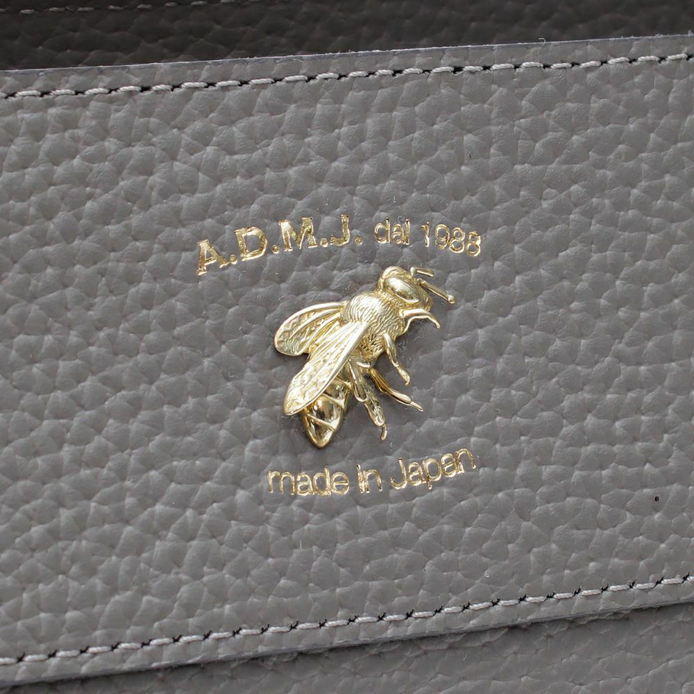 新品タグ付】ADMJ THE BEE オールレザーバックパック ブラック 型押