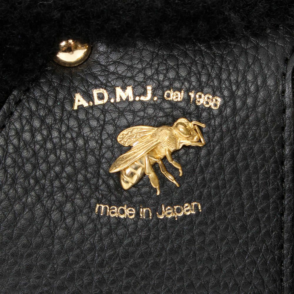 ミ*ー様 【美品】A.D. M.Ｊライダースポケットトートバッグ レザー ロゴ型 ライダースポケット トートバッグ 25cm | A.D.M.J.公式