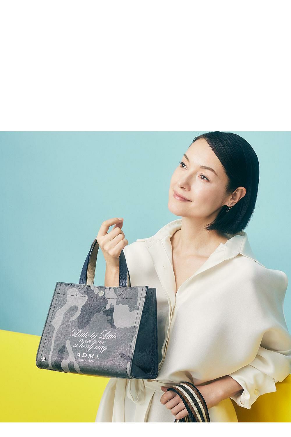 ADMJ❤︎トートバッグ★最終価格です クラックメタル金ボタントートM | A.D.M.J.公式オンラインストア