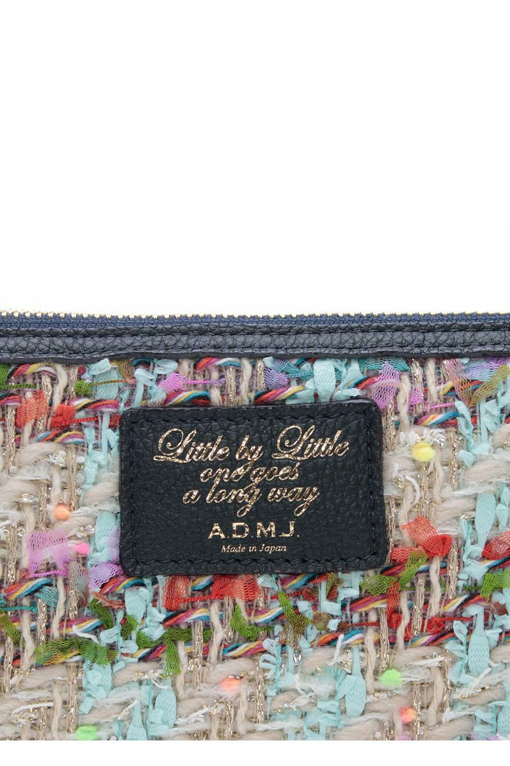 新品 A.D.M.J. チェーン付ガマグチパース ファンシー ツイード ピンク ファンシーツイード チェーン付ガマグチパース | A.D.M.J.公式