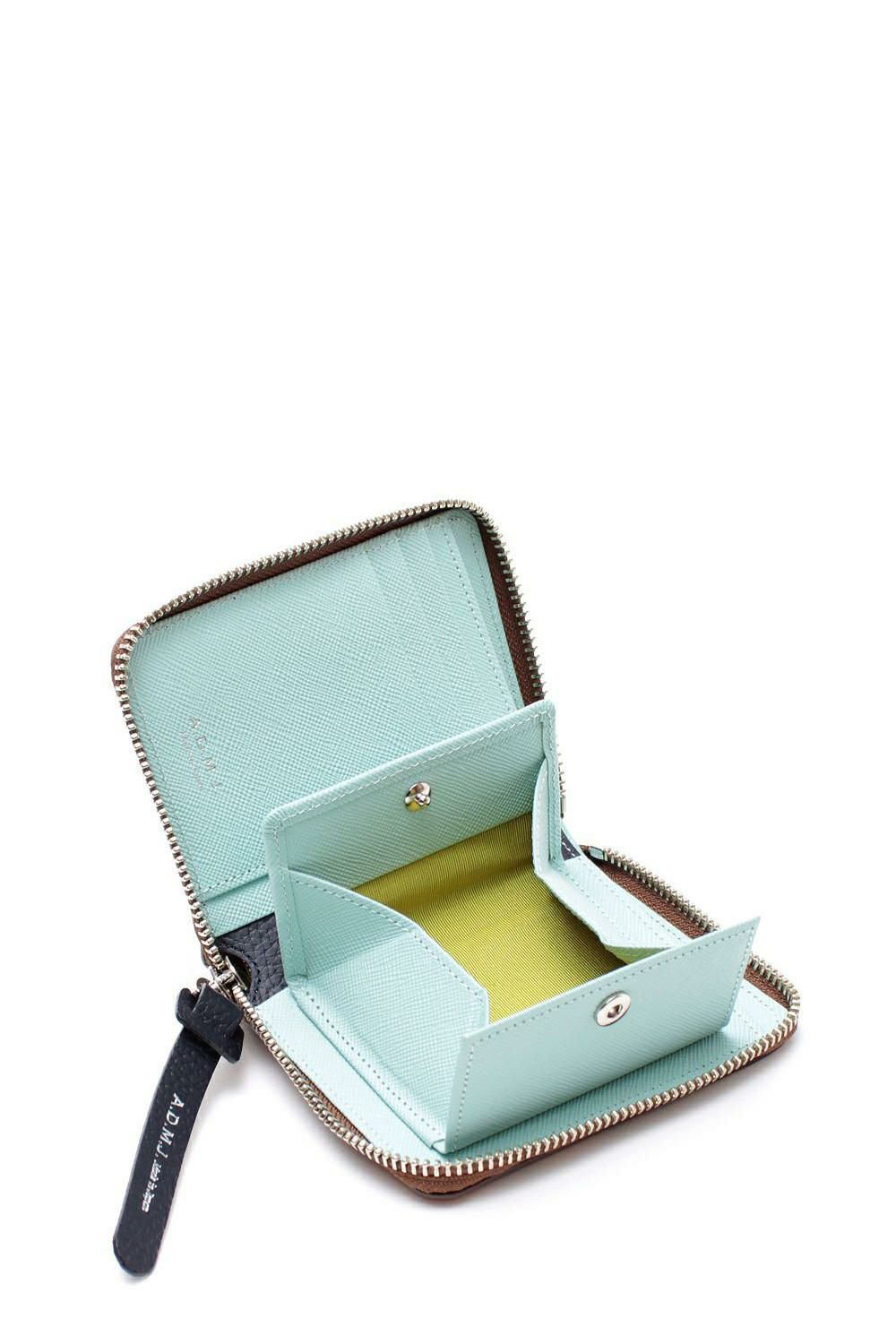 新品】ADMJ ベビーカーフバイカラースモールウォレット
