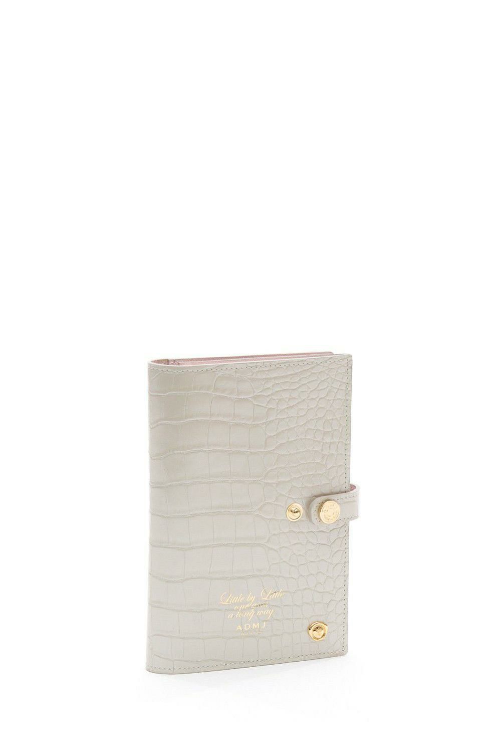 ベージュ ベージュ クロコダイル型押し本革手帳型ケース クロコダイル