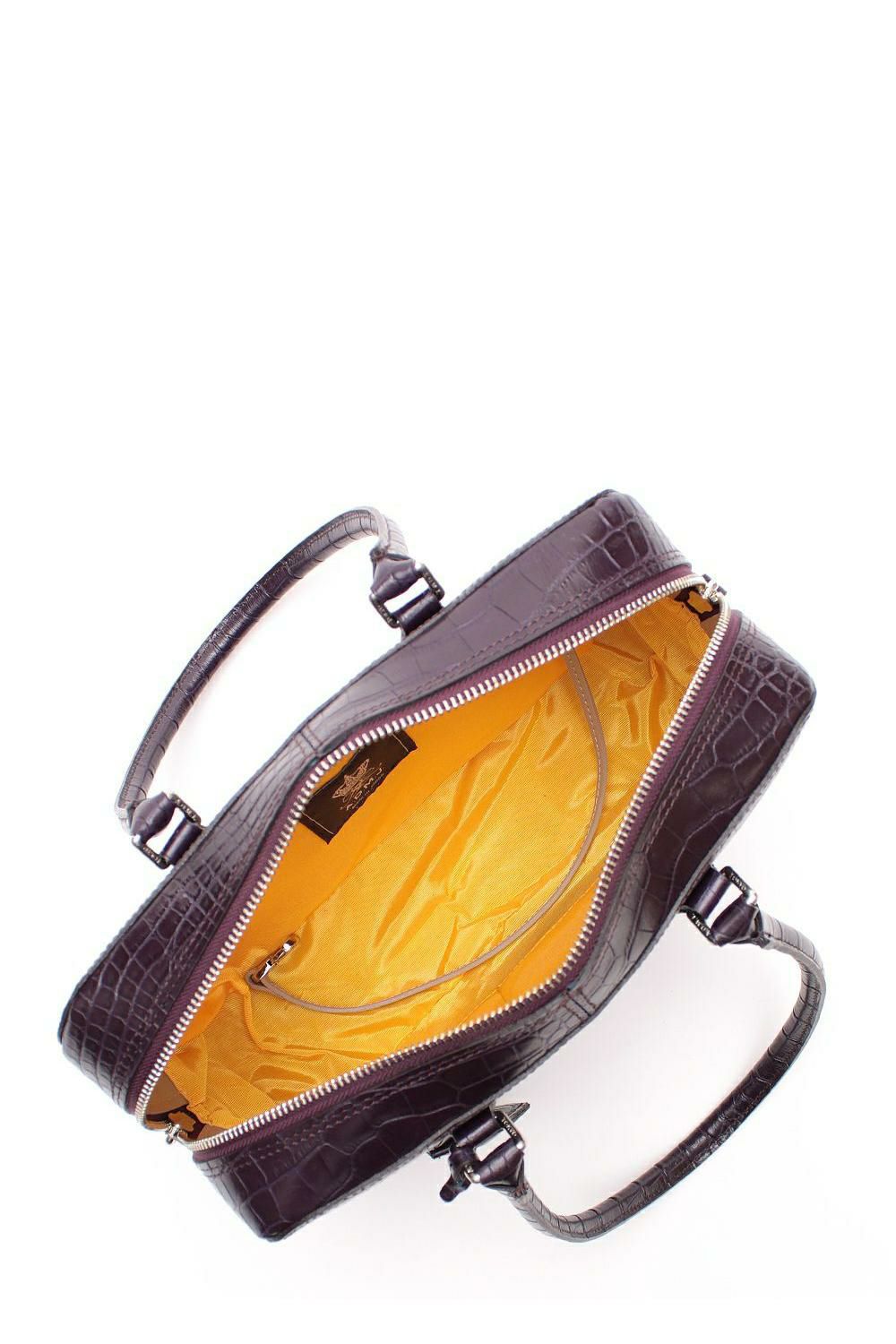 A.D.M.J. クロコ型押し クリスタルソーイングボストン28cm クロコ型押し クリスタルソーイングボストン28cm | A.D.M.J.公式
