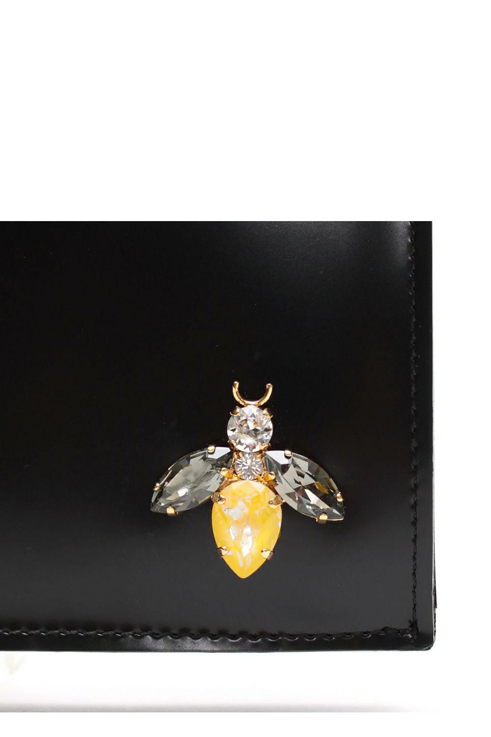 極美品♡ADMJ スワロフスキー ロングウォレット レザー ビジュー