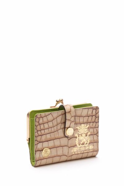 アクセソワドゥマドモワゼル ADMJ 長財布 パープル 型押し加工 アクセソワドゥマドモワゼル ADMJ 長財布 パープル 型押し加工