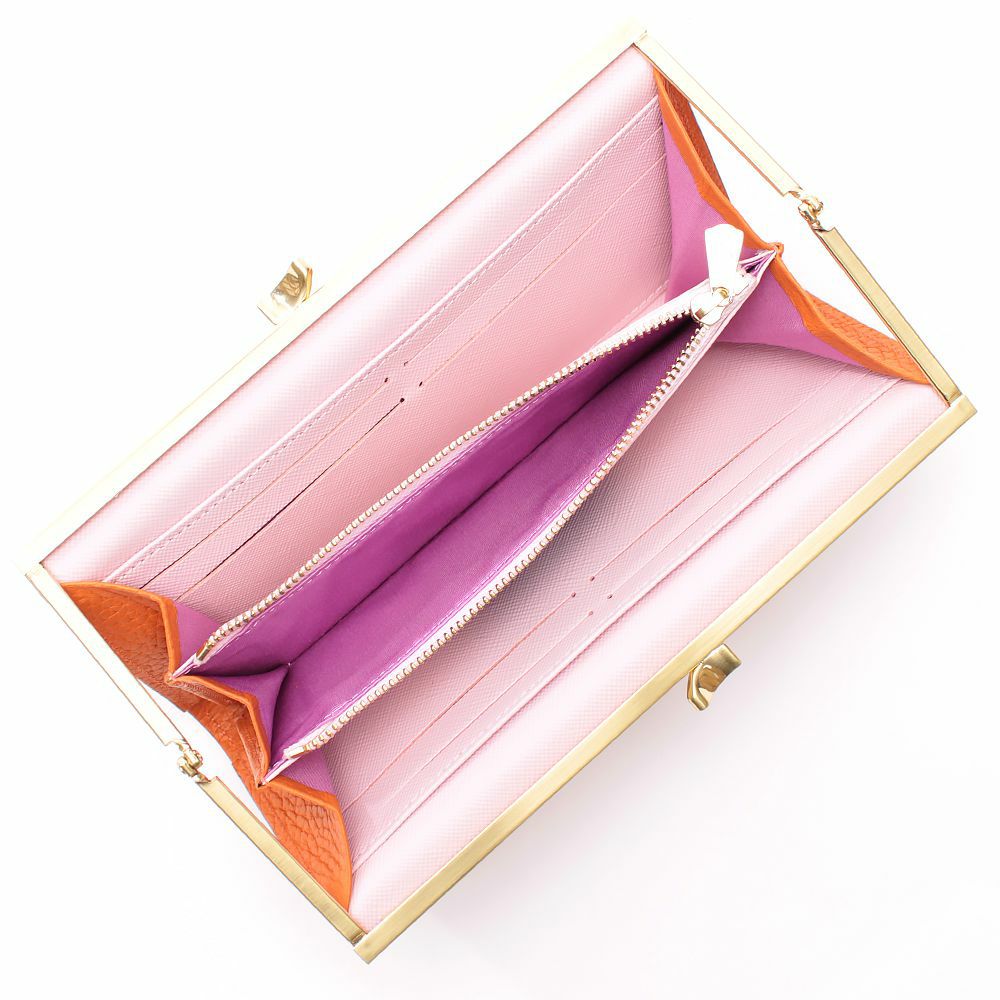 m.u.l ポーチ牛革/グレージュ　新品未使用品 即完売品 ☆新色追加☆【イタリア牛革】あめちゃんスクエア2段ポーチ<6色