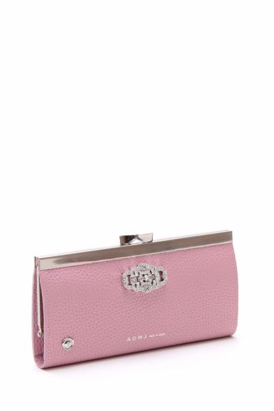 ADMJ バンダナ柄 二つ折り財布 グレー/ピンク ADMJ バンダナ柄 二つ折り財布 グレー/ピンク
